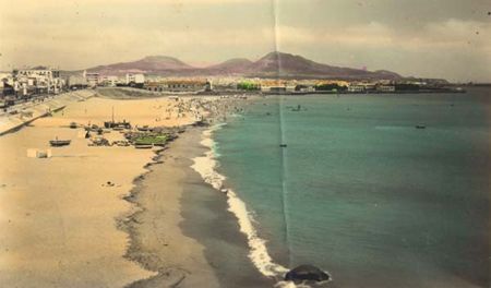 Playa de las Alcaravaneras (año 1953)